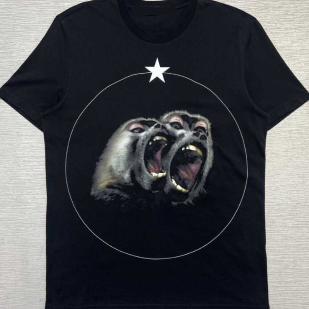 Monkey Brothers T-Shirt | Gothic Dark Art Shirt | Vintage Style Black Tee